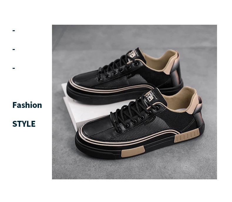 PARZIVAL Men Vulcanized Sneakers Shoes Tennis Sports Skateboarding Walking Shoes Hollow Out Casual Shoe For Male Plus Size 38-47